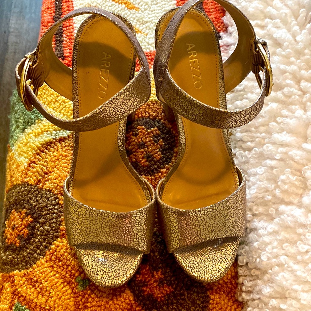 Arezzo platform shoes.